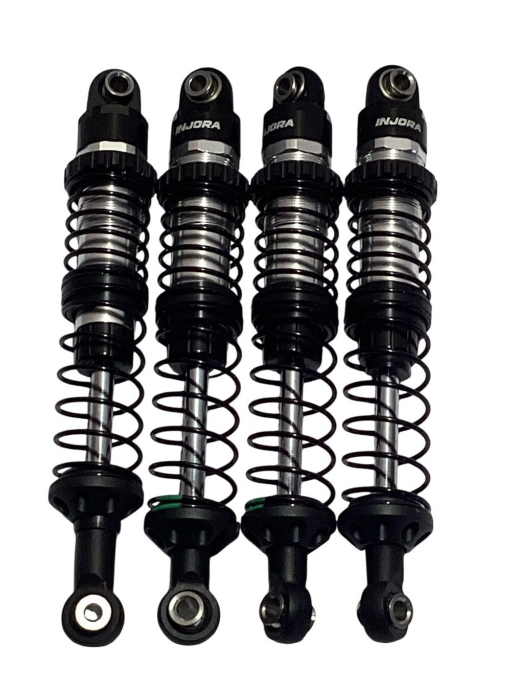 INJORA 90MM Shocks Long Threaded Shock Absorber Oil Damper  Multiple Springs Kit